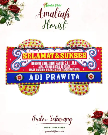 Papan Bunga Ucapan Selamat Nambah Rejo